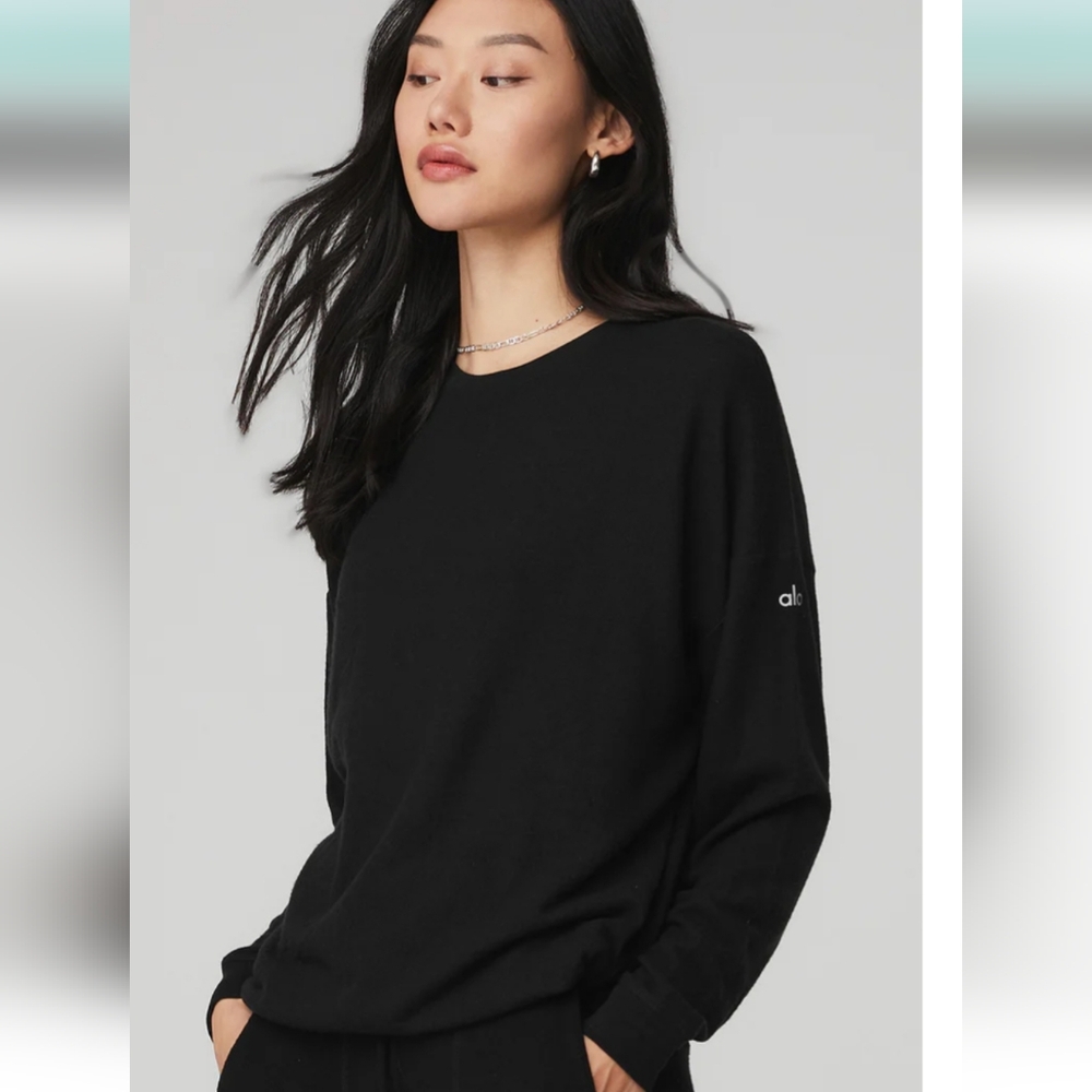 ALO Soho Pullover NWT Black Size L